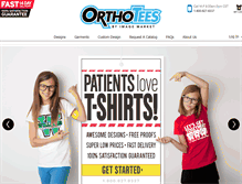 Tablet Screenshot of orthotees.com